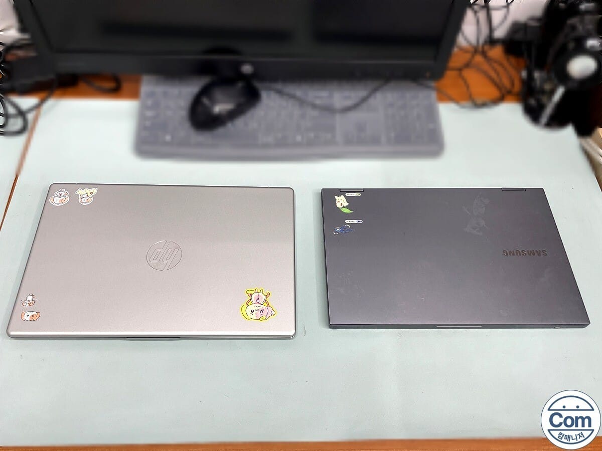 HP TPN-i142, 삼성 NT730QCJ 노트북 수리전 대부팅증상
