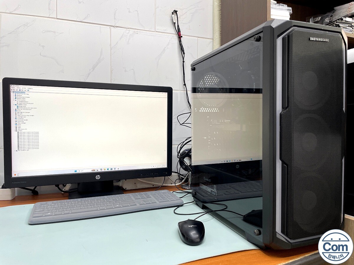 데스크톱 PC 조립 완료 정상 부팅 후